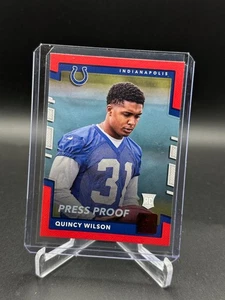 Quincy Wilson RC Indianapolis Colts 2017 Donruss Press Proof Red #361 - Picture 1 of 2
