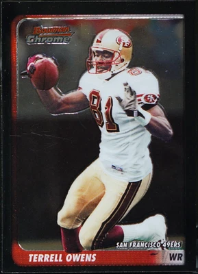 2003 Bowman Chrome Football Terrell Owens #25 - Image 1 of 2
