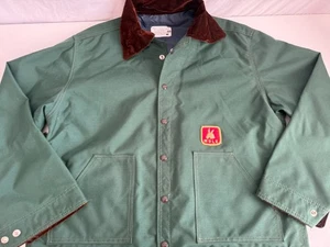 Vintage Mule Hunting Clothes Men's Fully Lined Canvas Jacket Size XL Green USA - Picture 1 of 8