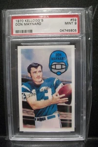DON MAYNARD 1970 Kellogg's #59 PSA MINT 9 Jets - Picture 1 of 1
