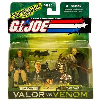 GI Joe Valor vs Venom Duke Venomous Maximus Action Figure 2-Pack 2004 Hasbro - Image 1 of 4