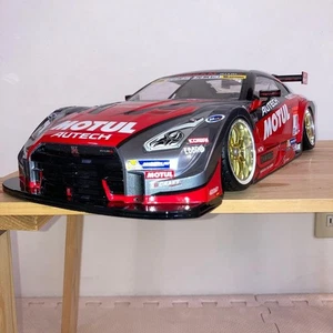 Tamiya MOTUL AUTECH GT-R RC Body Only 1/10 Scale with Mirrors and Rear Wing - Picture 1 of 9