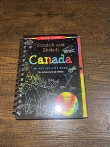 Scratch & Sketch Canada Activity Book Trace-Along Spiral Bound New Sealed - Bild 1 von 7