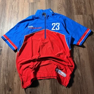 Air Jordan Senior Flight School Trainingsjacke Blau Rot Pullover - Bild 1 von 8