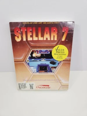 Stellar 7 - Big Box Amiga Action/ Adventure Computer Game Dynamic/Sierra Family - Image 1 of 4