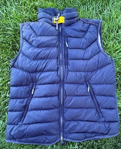 PARAJUMPERS PERFECT Men's Down Vest Super Light Weight Navy Blue Sz Large - Picture 1 of 15
