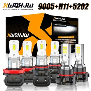 For Dodge Charger 2011 2012 2013 2014 - 6X LED Headlight Hi/Lo + FOG Light Bulbs - Picture 1 of 17
