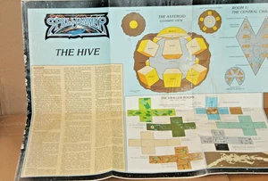 AD&D Spelljammer - Wildspace "The Hive" Poster Karte SEHR GETRAGEN ABER LESBAR GÜNSTIG - Bild 1 von 18