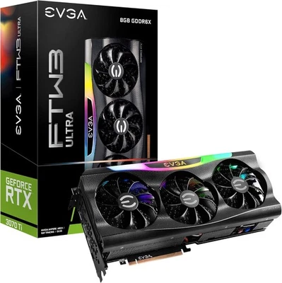EVGA GeForce RTX 3070 Ti FTW3  8GB GDDR6 Graphics Card NEW - Image 1 of 4