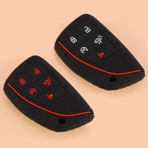2x Silicone Key Cover Fit For Chevrolet Silverado GMC Sierra Buick New - Picture 1 of 9