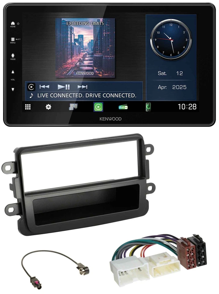 Kenwood MP3 Bluetooth USB DAB Autoradio für Dacia Lodgy Duster Dokker Sandero sc - Bild 1 von 4
