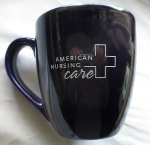 Tazza da caffè grande blu cobal AMERICAN INFERMIERING CARE con croce zuppa tazza tè regalo - Foto 1 di 8