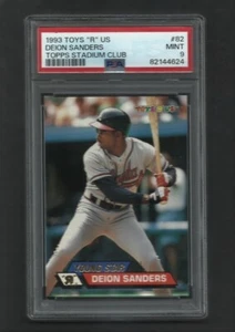 PSA 9 MINT DEION SANDERS 1993 TOPPS STADIUM CLUB TOYS R US #82 - Picture 1 of 1