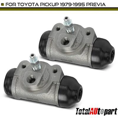 2x Drum Brake Wheel Cylinders for Toyota Pickup 1979-1995 Previa 1991-1997 Rear - Image 1 of 4