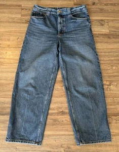 B Sides Easy Mid Relaxed Jeans Womens Medium Wash Made In USA Baggy Denim 31x29 - Picture 1 of 17