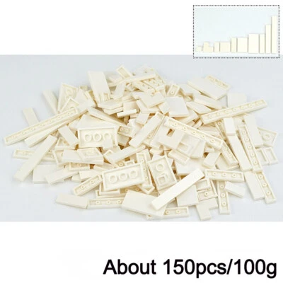 Bloques de construcción delgados de azulejos planos lisos 150 piezas juguete hágalo usted mismo - muchos colores y tamaños Foto 1 de 4