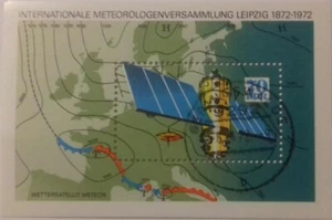 Briefmarken DDR BLOCK 36 "Internationale Metereologenversammlung Leipzig" 1972 a - Bild 1 von 1
