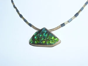 Echtschmuck Unikat - Ammolith Collier - Bild 1 von 4