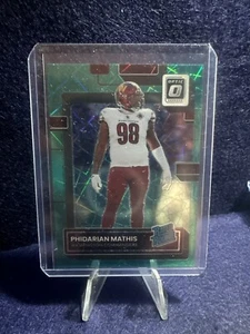 2022 Phidarian Mathis Donruss Optic Green Velocity Rated Rookie # 268 Washington - Picture 1 of 2