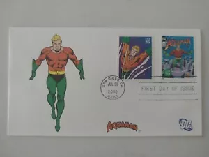 US 2006 Aquaman DC COMICS SUPER HEROES FDC Combo , UNC Mint - Picture 1 of 2