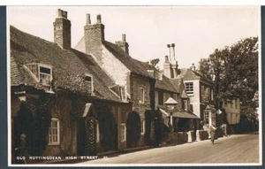 TARJETA POSTAL SHOESMITH & ETHERIDGE C1930 HIGH STREET OLD ROTTINGDEAN - Imagen 1 de 2