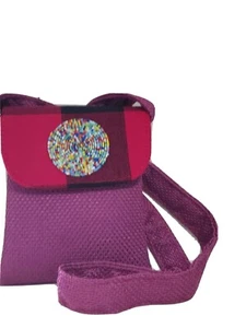 Rosa afrikanische Umhängetasche. Kindertasche. Tasche mit afrikanischem Druck. Kindergeschenk. - Bild 1 von 3