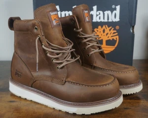 Timberland Herren Pro Wedge 6" Mokassinnaht Arbeitsstiefel Braun TB 0A5SXH 214 Größe 13 - Bild 1 von 9