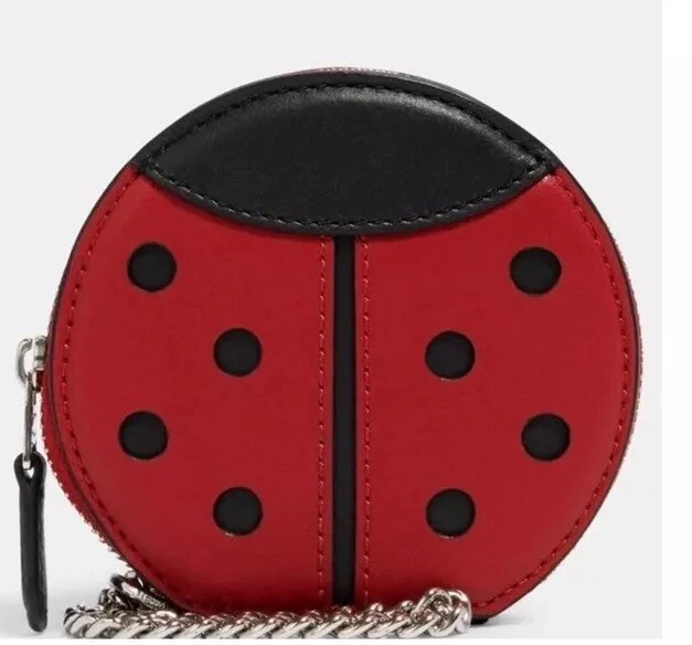 Bolso Coach Ladybug Bolso Monedero Dije Cuero Liso Estilo 2911 Nuevo con Etiquetas Foto 1 de 1