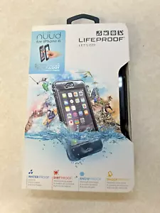Lifeproof ~ Custodia telefono Nuud per iPhone 6 e 6 Plus ~ Nero - Foto 1 di 6