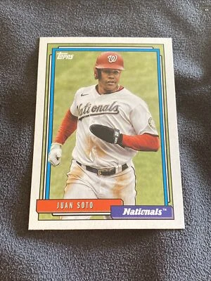 2021 Topps Update Series 1992 Redux Juan Soto #T92-49 Washington Nationals - Image 1 of 2