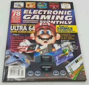 Electronic Gaming Monthly EGM # 78 January 1996 Nintendo Ultra 64 VG Condition - Picture 1 of 6