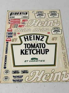 RC Parma 10684 Heinz Ketchup 57 Sticker Sheet NEW NOS Vintage RC R/C Car RC10 - Picture 1 of 1