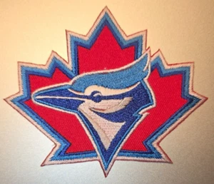 TORONTO BLUE JAYS IRON ON PATCH 3.5" X 3"  FAST FREE SHIPPING W/ TRACKING - Picture 1 of 1