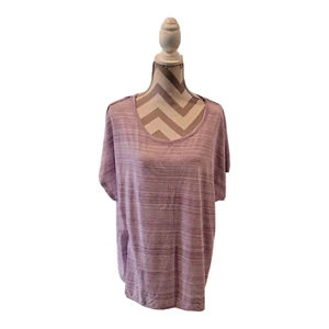 Tek Gear Top Damen 2X Lavendel kurzärmelig DryTek Activewear Rückenausschnitt - Bild 1 von 13