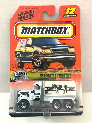 Matchbox PETERBILT TANKER - 1999 #12 Highway Haulers Series 3 - Cow Graphics - Image 1 of 3