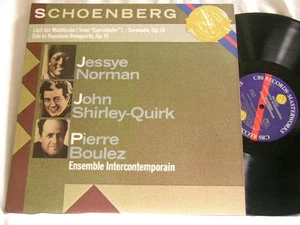 SCHÖNBERG Liedserenade Ode Jessye Norman John Shirley-Quirk Pierre Boulez LP - Bild 1 von 2