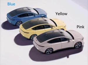 Neu 1:18 NIO ET5 Auto Modell Metall auf Lager 1 Stck. gelb - blau - rosa Behälter Kit - Bild 1 von 12