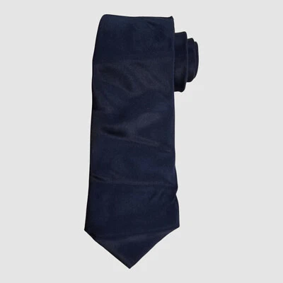 Lanvin Men Blue Satin Paris Necktie Silk Neck Tie Size 59X3 - Image 1 of 4