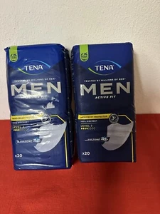 2 x 20 Inkontinenz Einlagen Tena Men Active Fit Level 2, 4 Tropfen, NEU - Bild 1 von 1