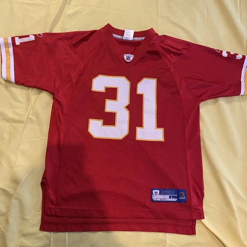 Vintage Reebok Priest Holmes Kansas City Chiefs #31 NFL Jersey Mens L 19” x 27” Cover