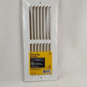 Everbilt 12 Zoll x 4 Zoll Luftrücklauf für Seitenwand- oder Deckenanwendung weiß E170 - Bild 1 von 3