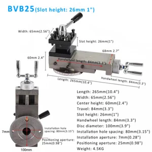 BVB25 CJM250 BB25 22/26mm Swing Bench Lathe Posts&Holders New Quick Change - Picture 1 of 9