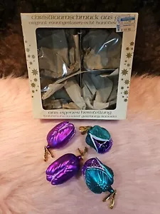 Adorno de Navidad vintage Christborn Wegner vidrio soplado a boca hecho a mano Alemania  - Imagen 1 de 10