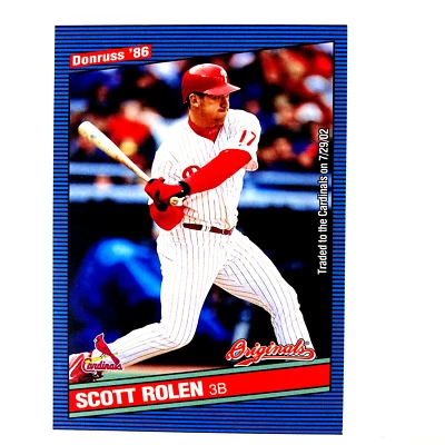 Scott Rolen 2002 Donruss Originals Card #263 MLB Phillies St. Louis Cardinals - Image 1 of 2