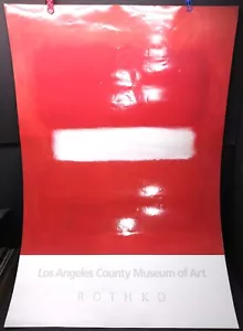 HTF Vintage MARK ROTHKO MUSEUM AUSSTELLUNG POSTER Los Angeles 1987 abstrakte Kunst - Bild 1 von 3