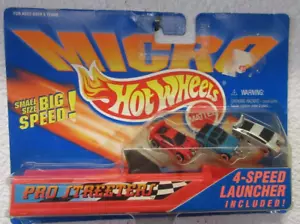 1996 Hot Wheels MICRO PRO STREETERS CAR SET with 4 SPEED LAUNCER - Picture 1 of 3