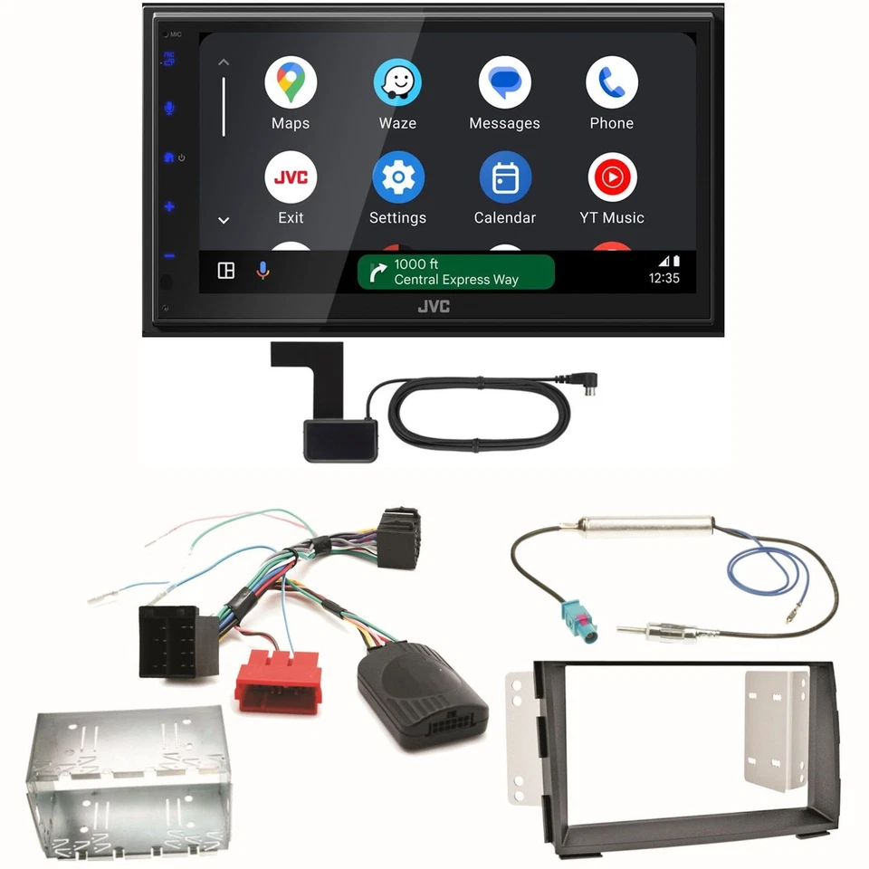 JVC KW-M595DBT Android Auto CarPlay Digitalradio DAB+ Einbauset für Kia Venga - Bild 1 von 1