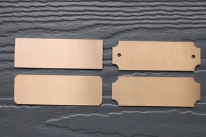 50 Pieces BLANK 1"x3" Gold Aluminum Metal Blanks - engraving plate, stamping - Picture 1 of 1