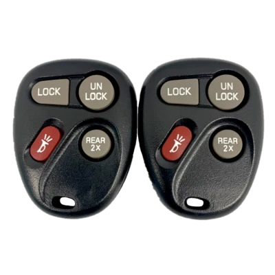 1997 1998 1999 2000 Chevrolet Tahoe 2 Keyless Remotes 4B Rear 2X ABO1502T 100-29 - Image 1 of 4