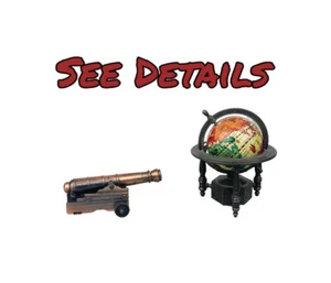 Menge 2 Druckguss Metall Mini Canon und Globus Bleistiftspitzer - Bild 1 von 9